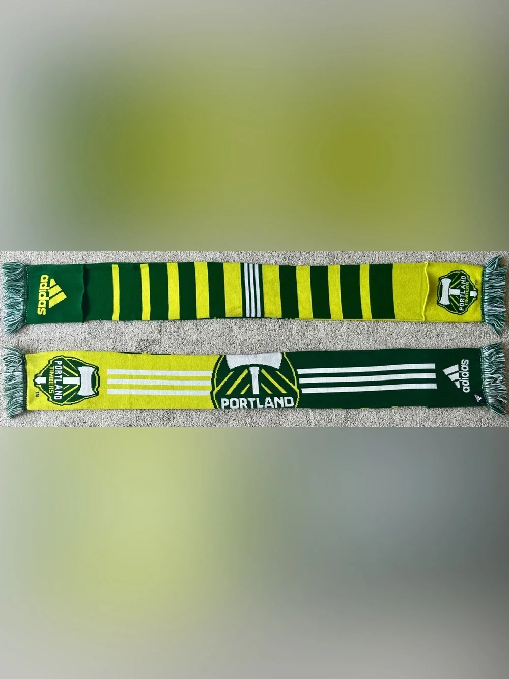 Portland Timbers Adidas Built In Pockets Soccer Scarf